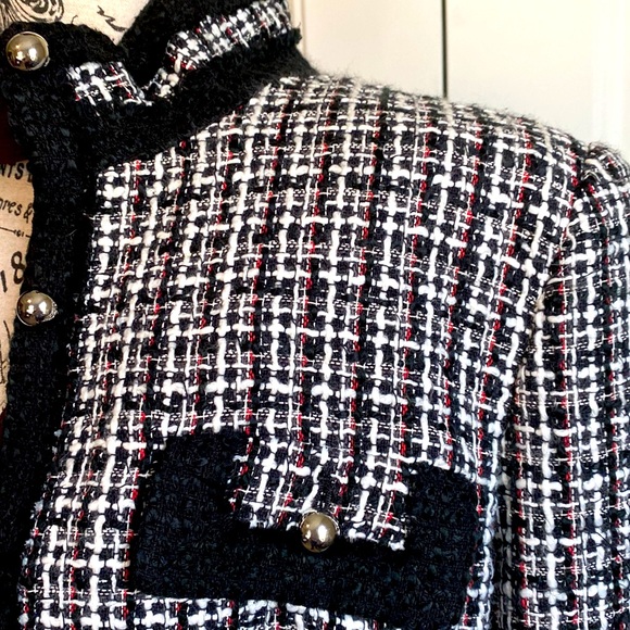 WhiteHouse Black Market Silk Blend Tweed Blazer - Picture 2 of 12